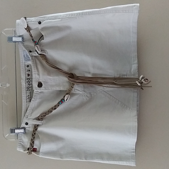 Y2k Mudd Jeans Beige Skirt sz 13 - Picture 12 of 12